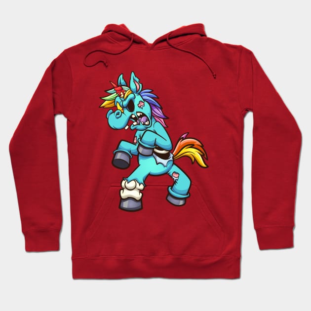 Unicorn Zombie Hoodie by Mako Design 